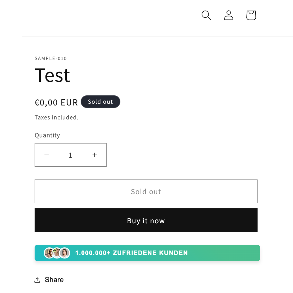 Banner x glückliche Kunde