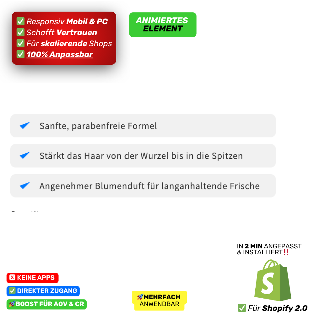 3 Verkaufsargumente Intro - animiert