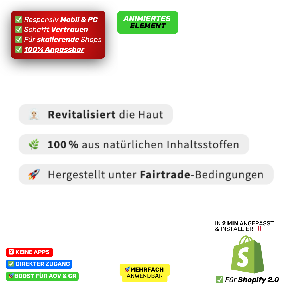 3 Verkaufsargumente Intro - animiert