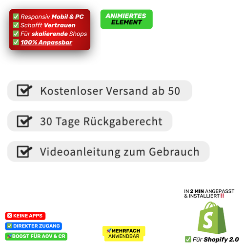 3 Verkaufsargumente Intro - animiert