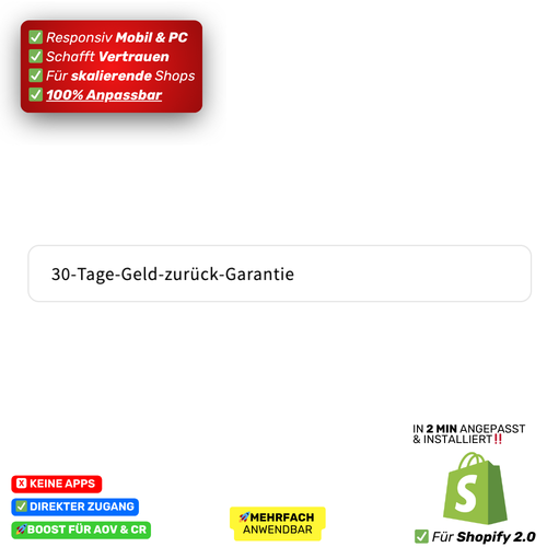 Badge Geld-zurück-Garantie grau