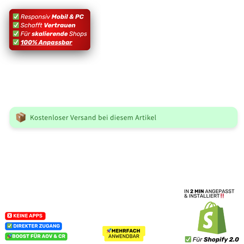 Badge Kostenloser Versand Emoji
