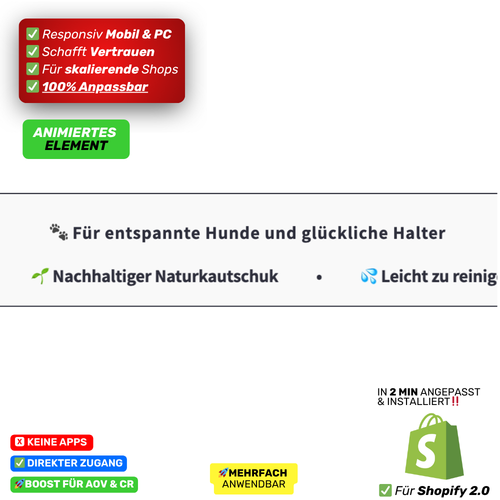 Banner Laufleiste Statement - animiert
