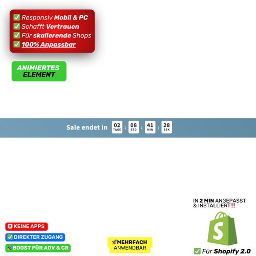 Banner Sales Timer - animiert