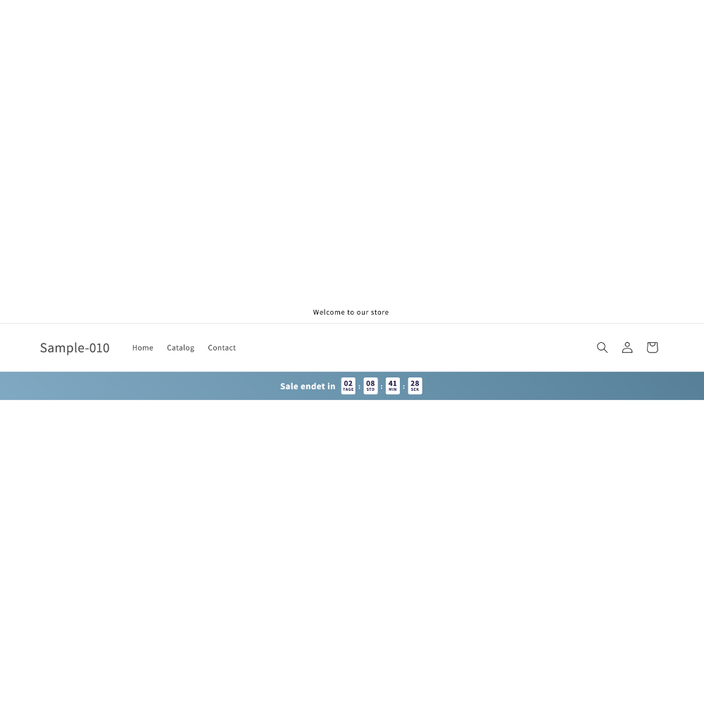 Banner Sales Timer - animiert
