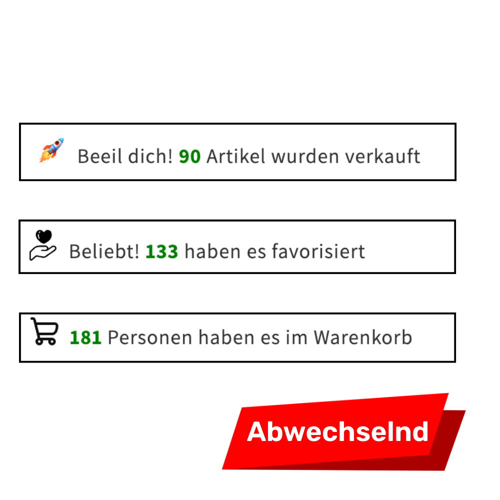 FOMO Warenkörbe/Verkauft/Favorisiert - klassisch