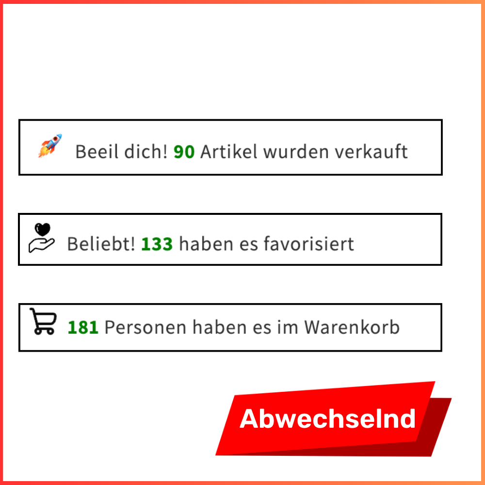 FOMO Warenkörbe/Verkauft/Favorisiert - klassisch