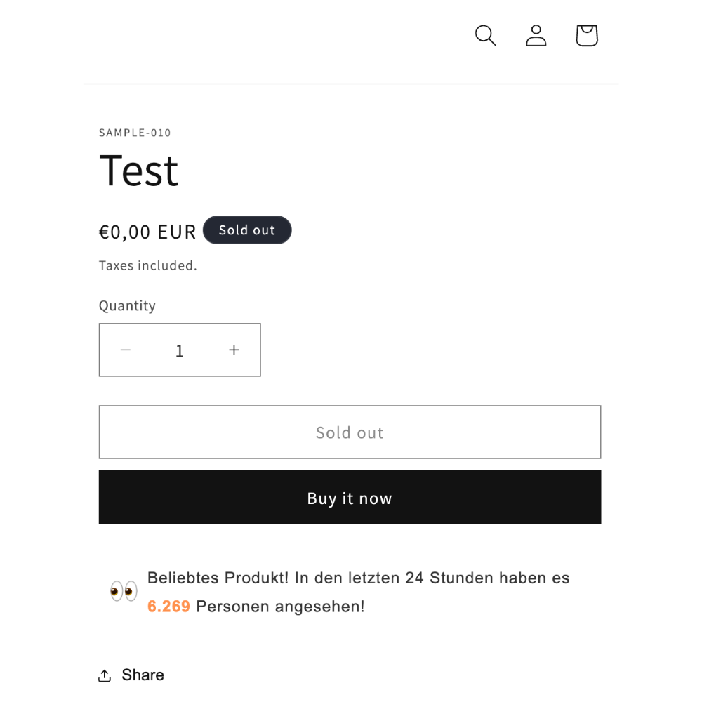 FOMO - Beliebtes Produkt - animiert