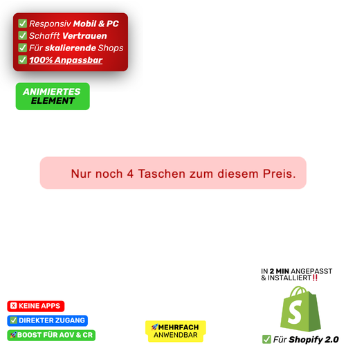 FOMO X Artikel zu Preis - animiert