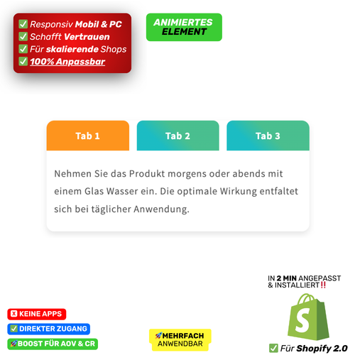 INFO Tabs - animiert