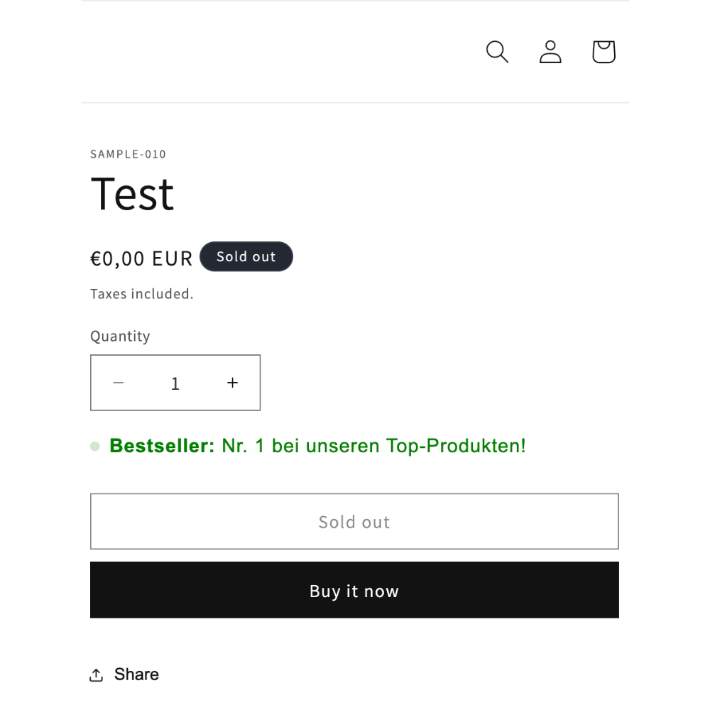 Badge Bestseller animiert