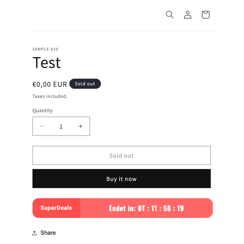 Timer Super Deal
