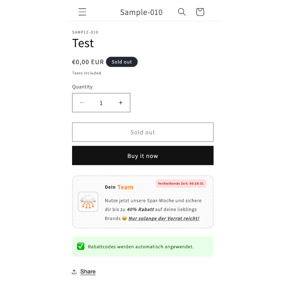 Timer Team Kommentar + Rabatt