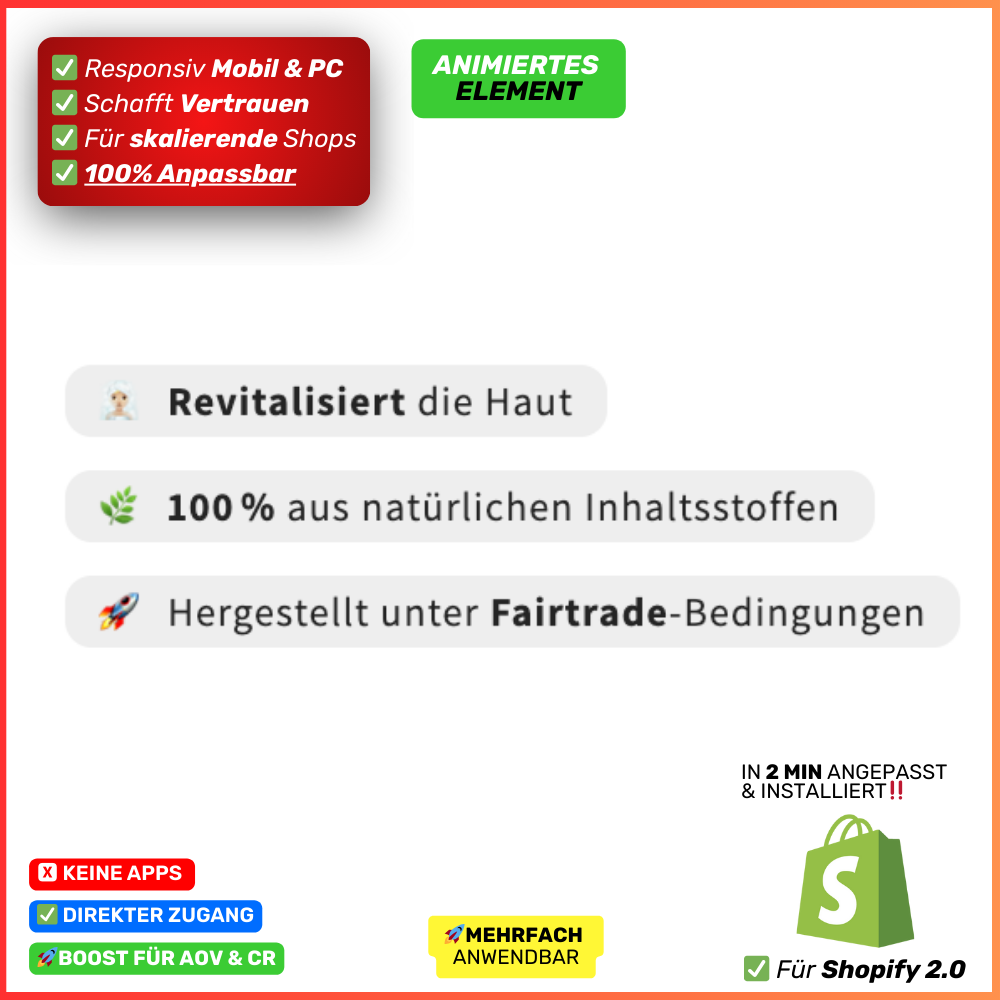 3 Verkaufsargumente Intro - animiert