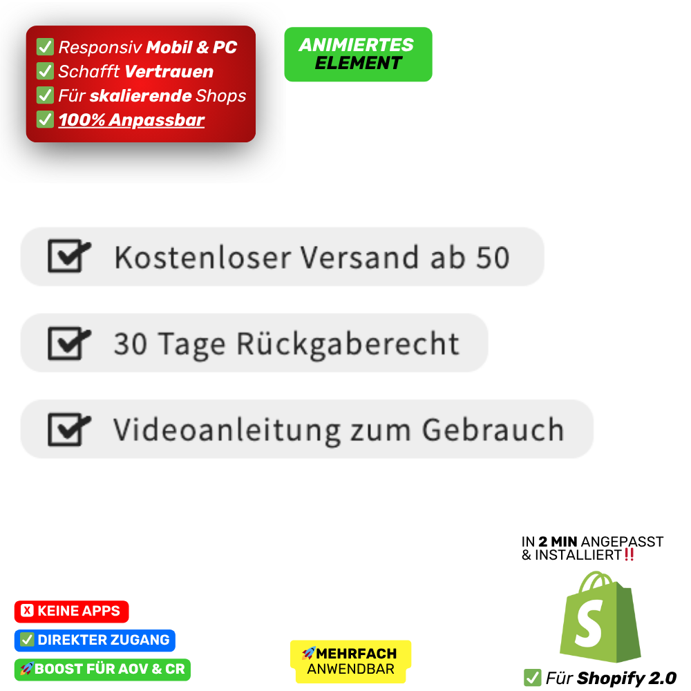 3 Verkaufsargumente Intro - animiert