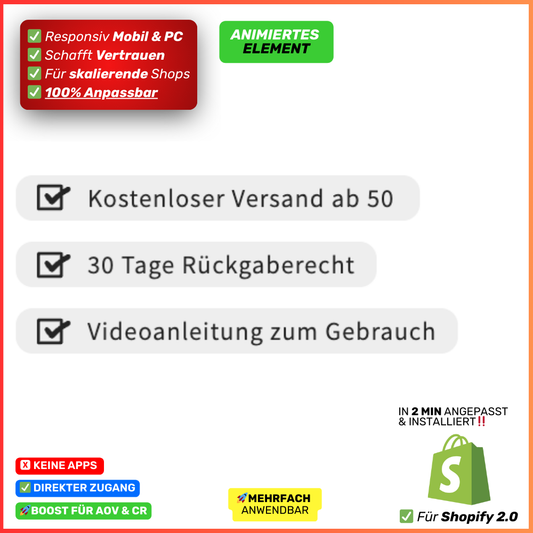 3 Verkaufsargumente Intro - animiert