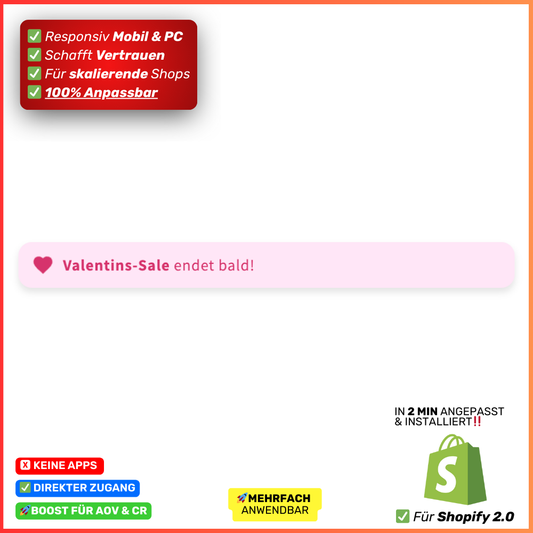 Badge Valentinstag
