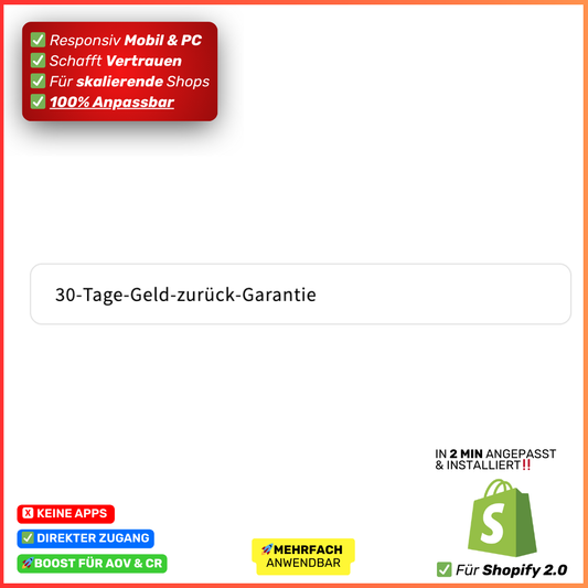 Badge Geld-zurück-Garantie grau