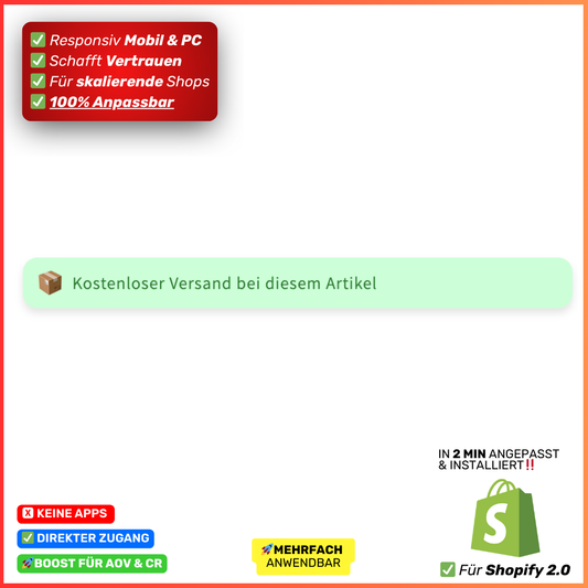 Badge Kostenloser Versand Emoji
