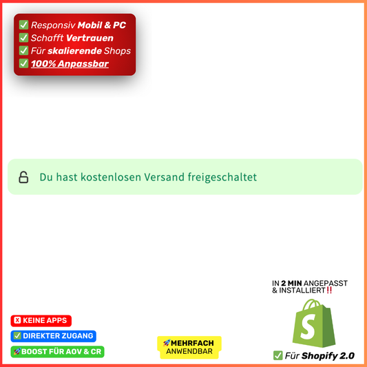 Badge Kostenloser Versand Schloss