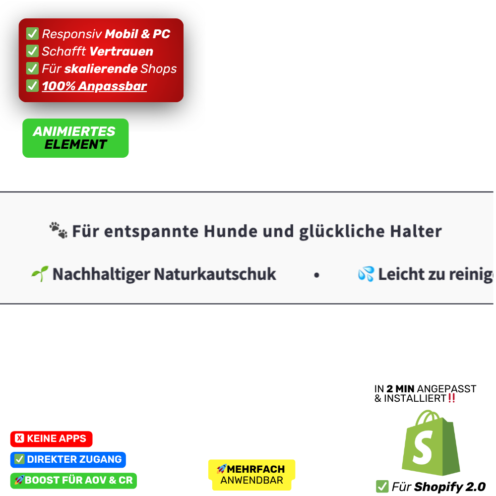 Banner Laufleiste Statement - animiert
