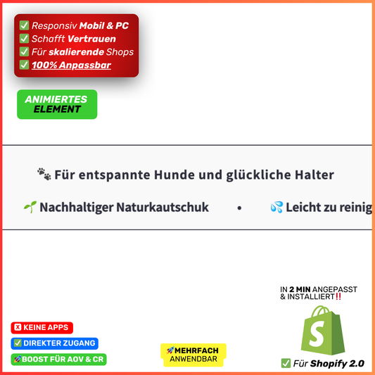 Banner Laufleiste Statement - animiert