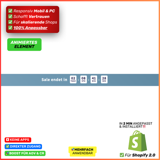 Banner Sales Timer - animiert