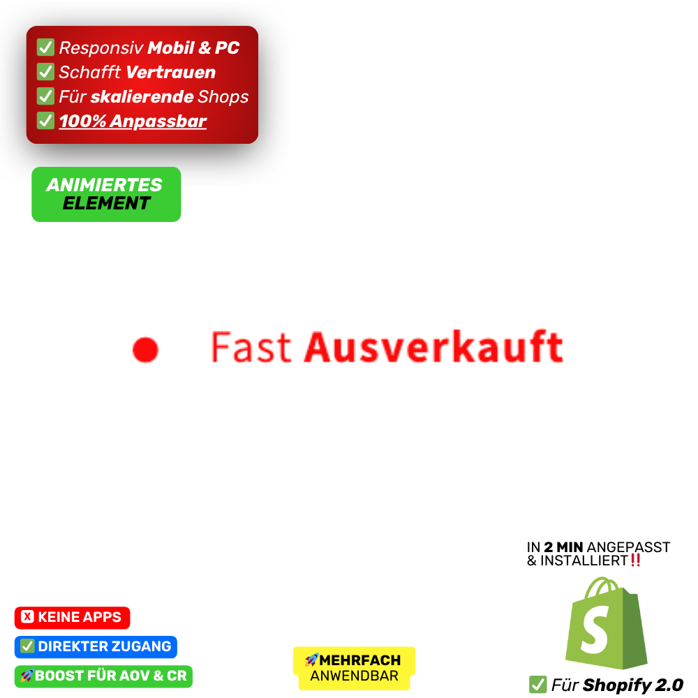 FOMO Fast Ausverkauft - animiert