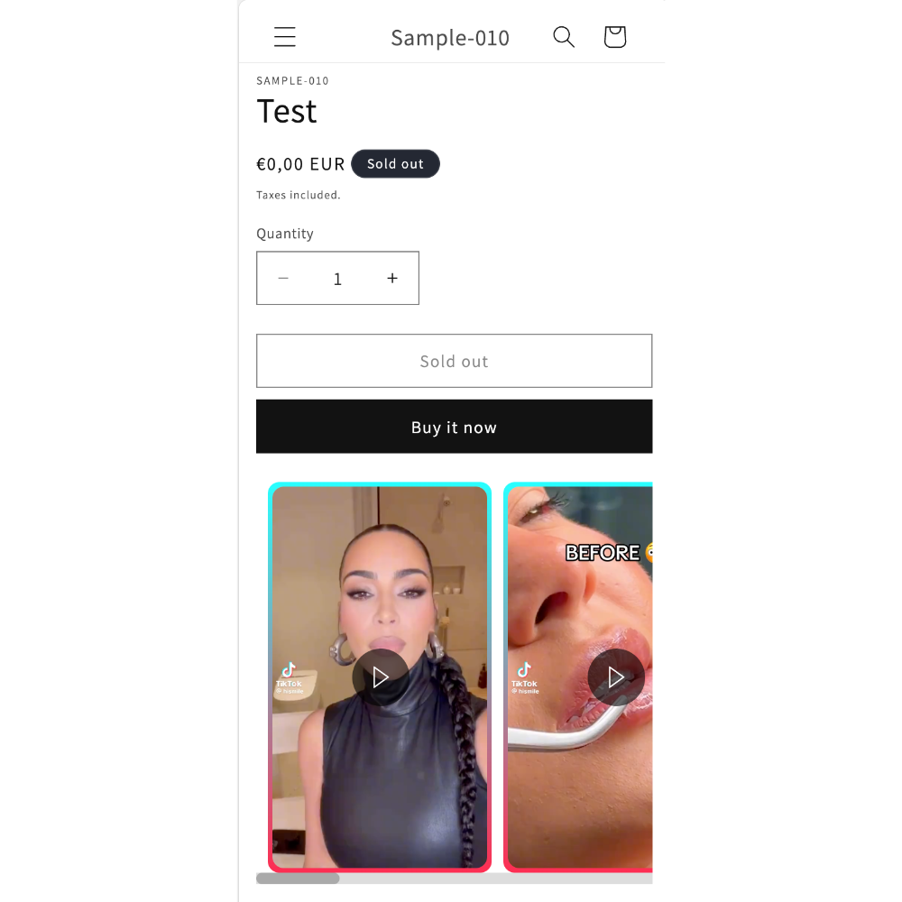 TikTok Video Slider
