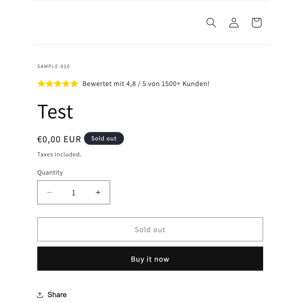 Trust Kundenbewertung - Stern