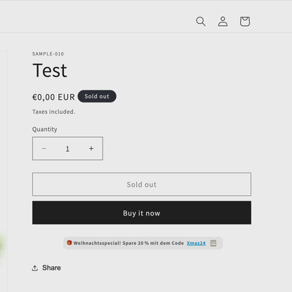 Rabatt Gutscheincode Weihnachten - animiert